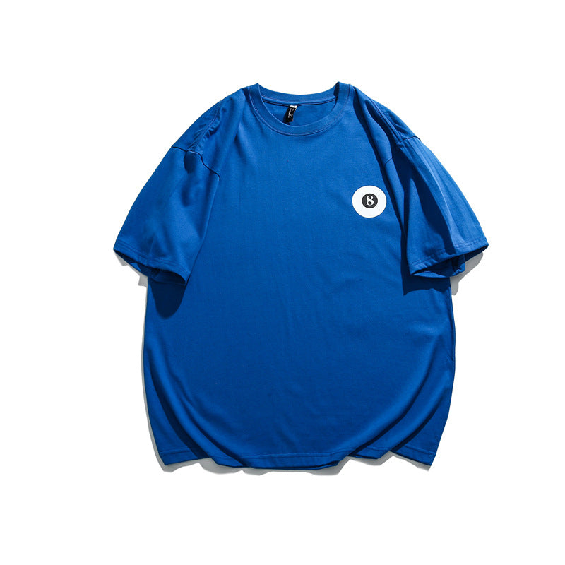 2022 Summer Man T Shirt Billiard Black 8 Printing