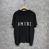 Amiri T Shirt Letter Print Casual Round Neck