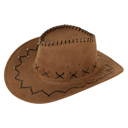 Bullhide Denim Hat Western Cowboy Hat Men's Sunhat Faux Suede Fleece Hat