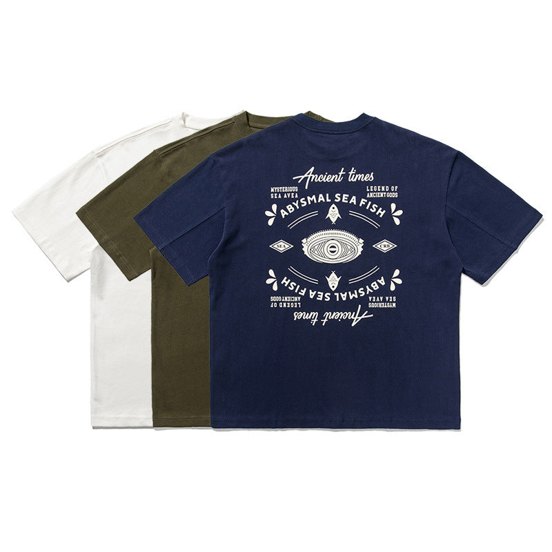 2022 Summer man t shirt Printed Short Sleeve