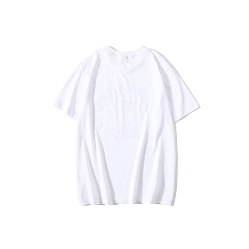 A Bath Ape T Shirt Purple Ape Head XINGX Lightning T-shirt Male and Female Couples Wear