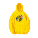Maroon Graphic Hoodie Print
