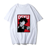 Anime Tshirts Aesthetic Men's Shirt Loose round Neck Pullover Short Sleeve T-shirt Top