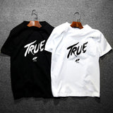 True T Shirts Summer Men's Short-Sleeved T-shirt Cotton Loose round Neck T-shirt Couple's Tops