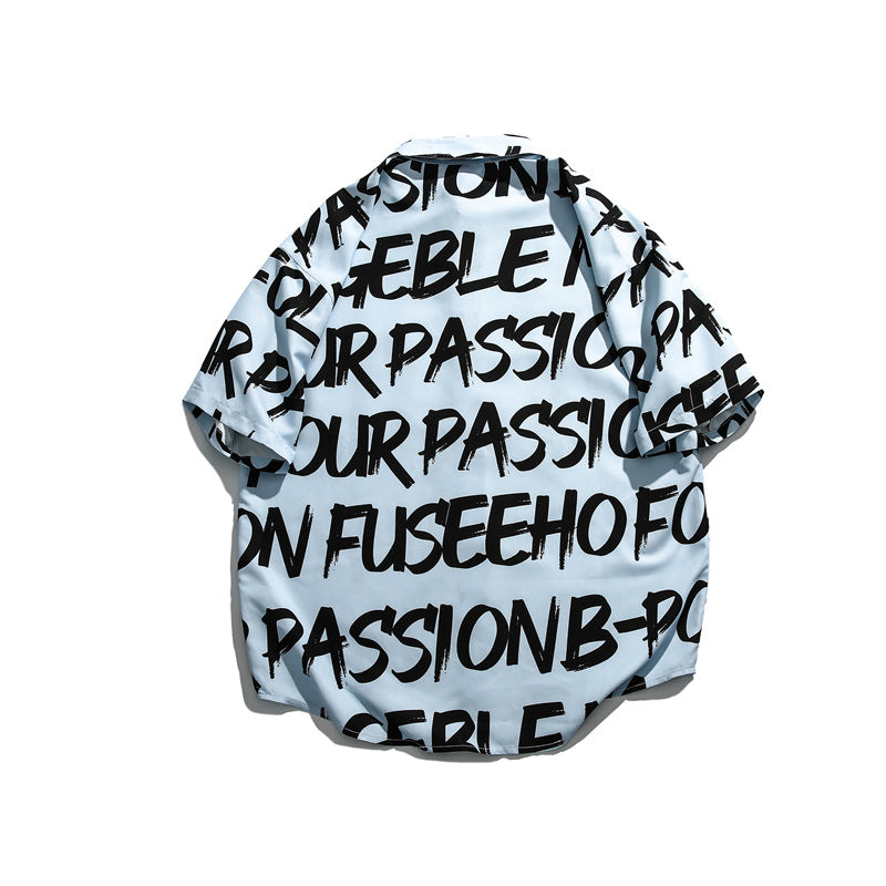 2022 Summer Man T Shirt Full Printed Letters