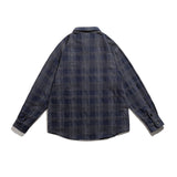 Men Shacket Long Sleeve Autumn Shirt Autumn Fashion Loose Comfortable Lapel Casual Plaid Shirt