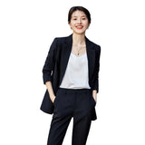 Women Pants Suit Uniform Designs Formal Style Office Lady Bussiness Attire Spring Fashion Casual Suit Jacket Women