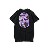 A Bath Ape T Shirt Summer Camouflage Print Youth Casual Short-Sleeved T-shirt Cotton