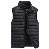 Men's Vest Casual Sleeveless Jacket Men Jacket Men's down Vest Loose plus Size