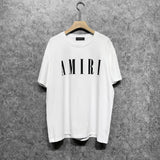 Amiri T Shirt Letter Printed Round Neck