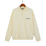 Fog Essentials Long Sleeve round Neck Sweatshirt Fog Brother Seven Seasons Adhesive Lettered Casual Polo Sweater