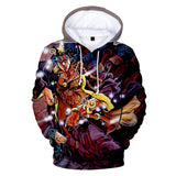 Jojo's Bizarre Adventure Dressing 3D Digital Printing Sweater Hooded Casual Coat