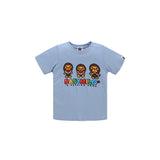 A Ape Print Baby Milo for Kids T Shirt Baby Milo Watermelon Little Monkey T-shirt Casual round Neck Cartoon Cotton Kids Short Sleeve