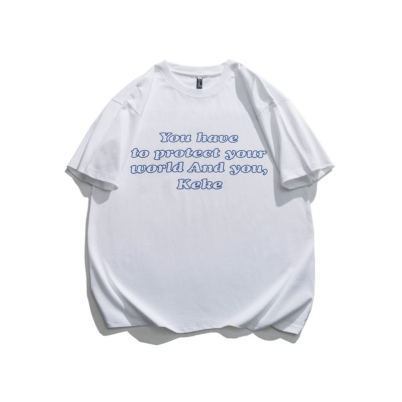 2022 Summer Man T Shirt Letter Printed round Neck