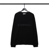 Fog Essentials Long Sleeve round Neck Sweatshirt Double Line Stereo Glue Lettered Casual Long Sleeve