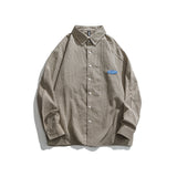 Men shacket Long Sleeve Autumn Shirt Cityboy Plaid Long Sleeve Lapel Shirt for Men