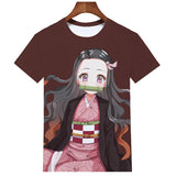 Demon Slayer TShirt Men's Classic Shirts Anime Character Costume Loose Hip Hop Anime T-shirt Men's Clothing