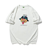 Men T Shirt Summer Casual Tops Men's Clothes Summer Wear Vintage Men's round Neck Short Sleeve Casual Loose Cartoon Printed T-shirt