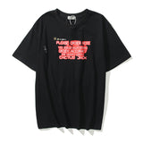 Kanye West McDonalds Travis Scott Men's plus Size Retro Sports Lettered Casual T-shirt