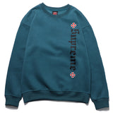 Kanye West Hoodie Skateboard Embroidered Printed round Neck Fleece-Lined Sweater Pullover Long Sleeve