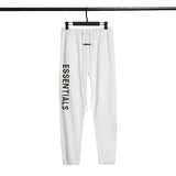 Fog Essentials Pants Autumn and Winter Fog Seventh Season Embossed Letter Terry Casual Trousers for Men and Women