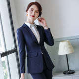 Women Pants Suit Uniform Designs Formal Style Office Lady Bussiness Attire Spring And Autumn Work White Collar Business Suit