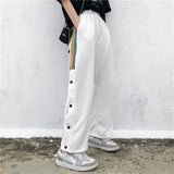 Harajuku Clothing Men Classic Retro Pants Straight Leg Pan Summer Casual Pants Wide Leg Trousers