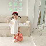 Baby Smiley Printed Shirt Girls' Short Sleeve