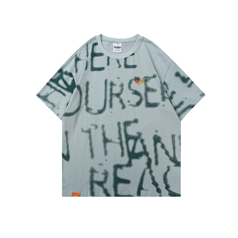 2022 summer man t shirt crew neck T-shirt versatile half sleeve