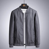 80's Leather Jacket Men's Leather Jacket Autumn and Winter Motorcycle Jacket