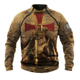 Tactics Style Men Sweatshirts & Hoodies Men's Long Sleeve Creative Retro 3D Printing Outdoor Casual Sweatshirt