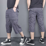 Men's Capris Pants below the Knee Shorts Summer Loose Large Size Men's Outdoor Overalls Shorts