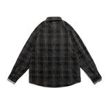 Men Shacket Long Sleeve Autumn Shirt Autumn Fashion Loose Comfortable Lapel Casual Plaid Shirt