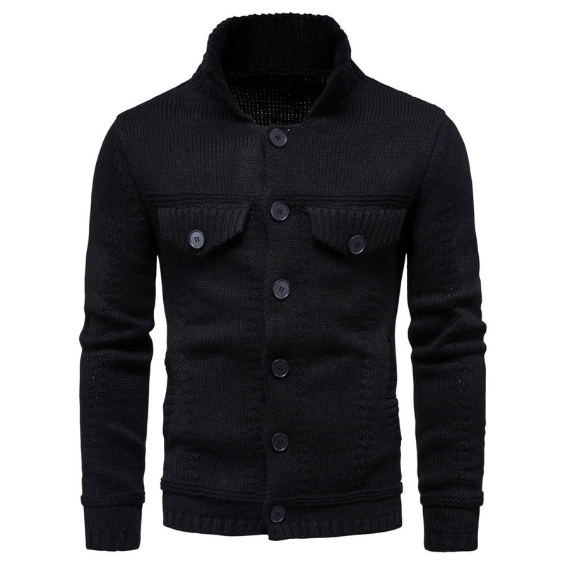 Men's Autumn Men's Knitwear Lapel Workwear Cardigan Outerwear Sweater Men Winter Outfit