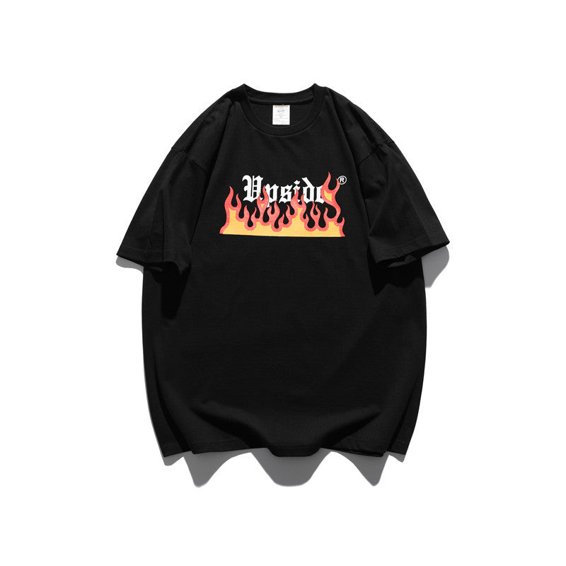 2022 Summer man t shirt Splashed Ink Printing Couple Short Sleeve