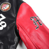 Two Tone Leather Jacket Winter Men's Motorcycle Leather Coat Men's Jacket Leather Coat