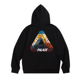 Palace Hoodie Men's Hoodie Autumn and Winter Triangle Printed Palac * Hooded Sweater