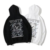 Autumn And Winter Astronaut Bear Pattern Velvet Padded Hooded Sweatshirt Men And Women Same Style