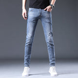 Man Spring Summer Jeans Spring Slim-Fitting Stretch Jeans Men's Jeans