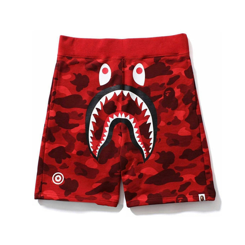A Bath Ape Shorts Shark Shorts for Men and Women Camouflage Outwear Casual