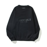 Fog Essentials Long Sleeve round Neck Sweatshirt Fog Younger Brother Seven Seasons Double Line Adhesive Letter Crew Neck Pullover Long Sleeve
