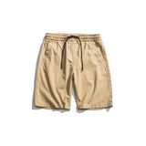 Men Pants Men's Clothes Summer Wear Vintage Men's Shorts Casual Loose Solid Color Straight Five-Point Overalls