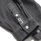 Men Shacket Long Sleeve Autumn Shirt Autumn Lapel Shirt Loose Solid Color Corduroy Casual Shirt for Men