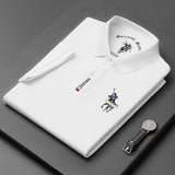 USPA Shirts Short-Sleeved T-shirt Summer Business Men's Embroidery Lapel Polo Shirt
