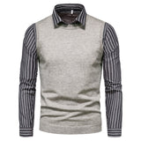 Men's Autumn Men's Knitwear Sweater Bottoming Shirt plus Size Vintage Men Winter Outfit Casual Fashion