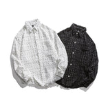 Men Shacket Long Sleeve Autumn Shirt Autumn Men's Shirt Japanese Campus Shirt