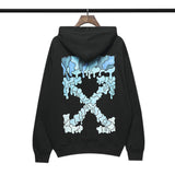 Autumn And Winter Printed Hooded Long Sleeve Sweater Loose Bottoming Shirt