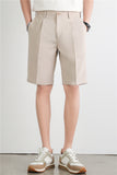 Men Bermuda Shorts Summer Suit Shorts Men's Straight