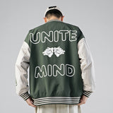 Varsity Jacket for Men Baseball Jackets American Baseball Uniform Jacket Men's Spring and Autumn Stitching Loose Casual Jacket Top