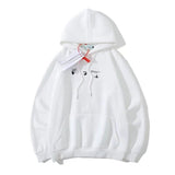 Autumn And Winter Gray Gradient Melting Arrow Pattern Velvet Padded Hooded Sweatshirt